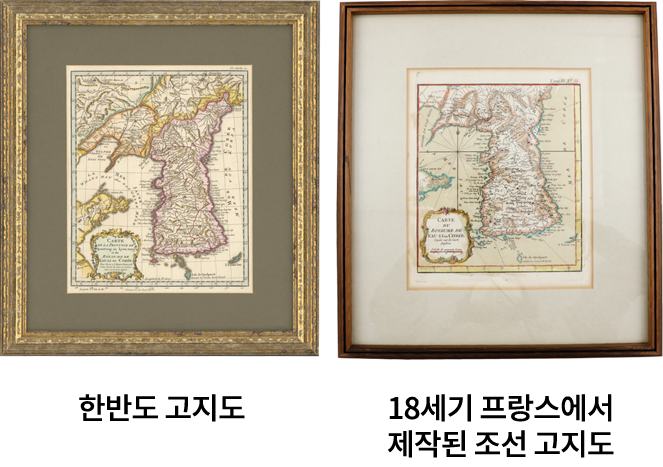 한반도 고지도, 18세기 프랑스에서 제작된 조선 고지도