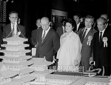전두환 대통령 내외 광복42주년 독립기념관 개관식 참석(1987)