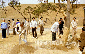 <노태우 대통령 올림픽공원 식목일 식수 행사(1988)>